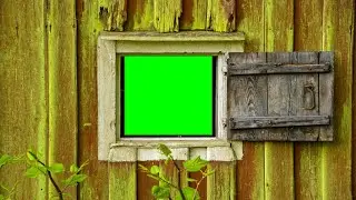 COUNTRY HOUSE WINDOW  🔲 Frame BORDER💯| #greenscreen effects - chroma key animations  VIDEO HD *1080*