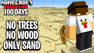 I Survived 100 Days in a DESERT Only world in Minecraft Hardcore