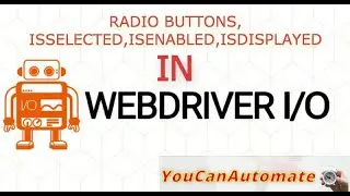 WebdriverIO Tutorial | Radio Button  handling | isSelected |  isEnabled  | isClickable - Episode 8