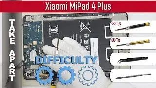 How to disassemble 📱 Xiaomi Mi Pad 4 Plus M1806D9W Take apart Tutorial