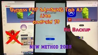 Samsung Tab A7 Lite Android 13 FRP Bypass | Samsung Android 13 Google Lock Remove ✔