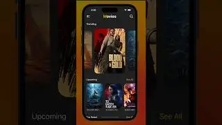 movie app in react native 🔥 #shorts #expo #reactnative #ui