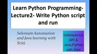 How to write Python Program in eclipse