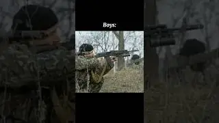 Boys vs girls Airsoft battle  #shorts #military #war #boys #girls #meme #memes #funny