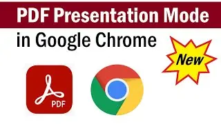 How To Open PDF Presentation Mode in Google Chrome | PDF presentation mode | Open PDF in Chrome