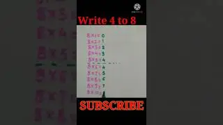 Trick to write Table of 8