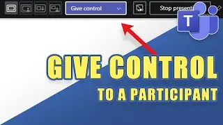 MS Teams - How to Give CONTROL to a Participant