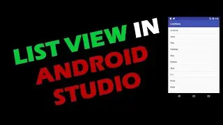 How to create ListView in AndroidStudio | Android Tutorial + Quick + Easy