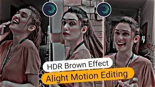 New HDR Brown & White Particle Effect Editing In Alight Motion || How To Make Brown Effect Video ||