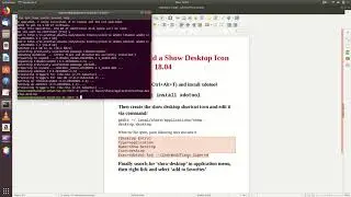 How to add a Show Desktop Icon in Ubuntu 18 04