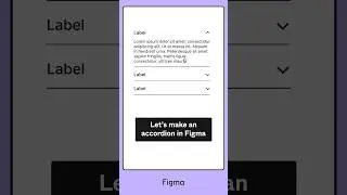 Lets make a bouncy accordion in Figma #shorts