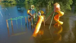 This Flooded Playground is LOADED with Fish!