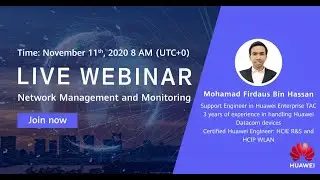 Webinar on Network Management and Monitoring