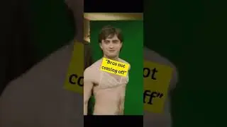 Harry Potter BLOOPER- Daniel Radcliffe struggles with...