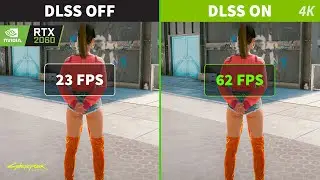 RTX 2060: Cyberpunk 2077 Benchmark 4K (DLSS OFF vs DLSS ON)