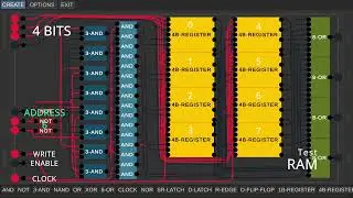 32Bits RAM in Digital Logic Sim #digitallogic