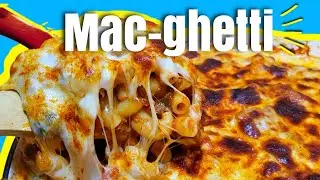 Mac-ghetti went viral and I'm here for it! Pasta bake recipe