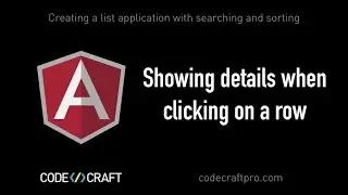 Showing details when clicking on a row - S02 EP03 - Creating a list application with searching