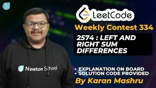 Leetcode Weekly Contest 334 | 2574 : Left And Right Sum Differences Solution | In Hindi Editorial