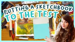 Paint with me! Testing mixed media in a new Pith sketchbook 📒 Pith Oroblanco Review