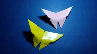 How to make a butterfly out of paper in 3 minutes | Simple origami.