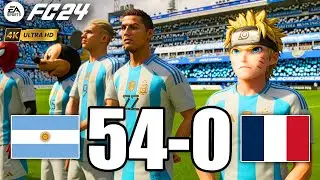 FIFA 23 - Ronaldo, Messi, Spiderman, Mickey Mouse in All Stars Match | Argentina vs France