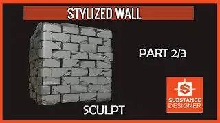 SUBSTANCE DESIGNER || Stylized wall part 2