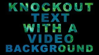 Knockout Text With a Video Background using HTML and CSS