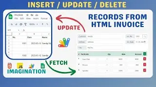 HTML Invoices from Google Sheets Data and Update Records  | Modify Google Sheet from Html