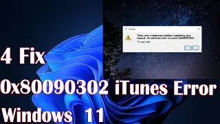 4 Fix 0x80090302 iTunes Error in Windows 11