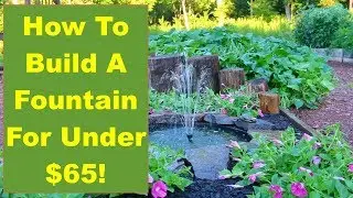 Tips and Ideas on How-to Build a Fountain for Your Garden or Patio...for Under $65!