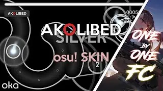 AKOLIBED SILVER osu! SKIN + One By One FC | 250pp | okami