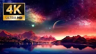 Space 4k | Cosmic Harmony | Ambient Background Music | Космос 4k | Замедленная Сьемка Звездного Неба