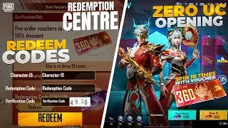 OMG 😱 Spin 10 Times With Zero Uc | Redeem Codes Trick | Zero Uc Opening | Lucky Spin Pubgm