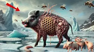 Heartbreaking Animal Rescue: Brave Pig Trapped in a Deadly Bee Swarm| Animal rescue