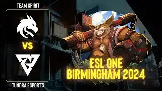 Team Spirit проти Tundra Esports | Гра 2 | ESL One Birmingham 2024 - Group B