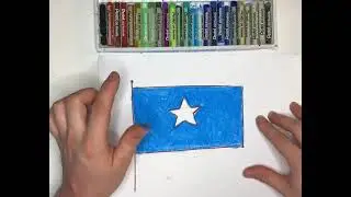 Как нарисовать флаг Сомали| Рисуем флаги мира