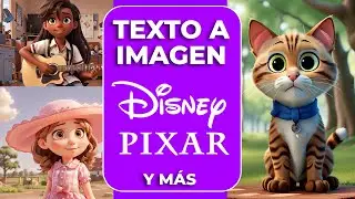 Cómo crear imágenes gratis estilo Disney Pixar con inteligencia artificial. Texto a imagen.