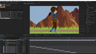 Walk cycle composition: From DragonBones to  Adobe After Effects