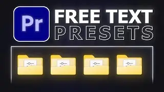 FREE TEXT Preset Pack 60+ | Premiere Pro🚀