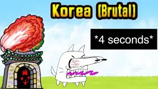 Korea all chapters speedrun in 4 seconds (Battle cats)