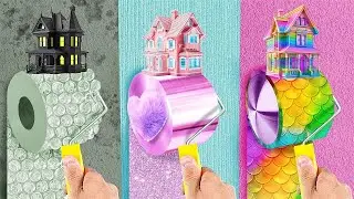 Mercoledì VS Enid VS Sirena! SFIDA DELLA CASA COLORATA | Situazioni divertenti e gadget utili