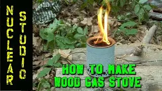 How to make a wood gas stove from 2 tin cans-the best and easiest way -Tutorial & Review