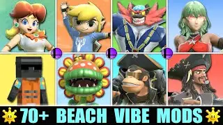 70+ BEACH VIBE Mods for SMASH BROS ULTIMATE!