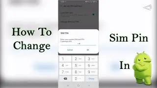 How To Change Sim Pin In Android 2021 (Tutorial | Android 10)