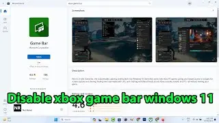 How to disable xbox game bar windows 11