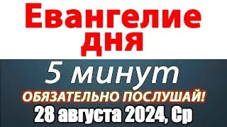 Евангелие дня с толкованием 28 августа 2024 года Среда Чтимые святые. Церковный календарь