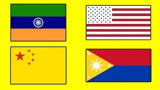 COUNTRY FLAGS with Inverted Colors - Alternate Flags of the World