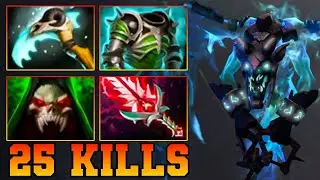 25 Kills Visage Dota 2 Mid Gameplay With 23 Kills !! Visage Best Carry Meta Support 7.37