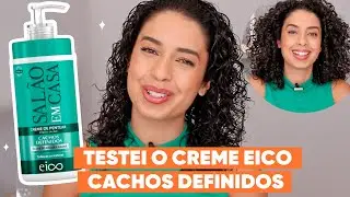 FINALIZAÇÃO DE SALÃO EM CASA COM O CREME EICO - CACHOS DEFINIDOS | JULIANA LOUISE